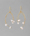 Freshwater pearl earrings [Sheerchic]