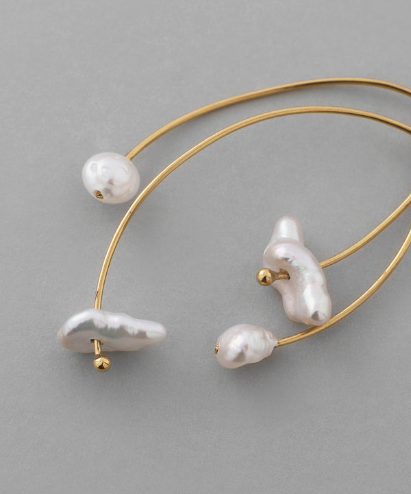 Freshwater pearl earrings [Sheerchic]