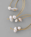 Freshwater pearl earrings [Sheerchic]
