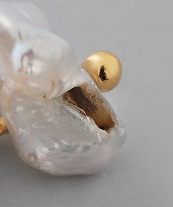 Freshwater pearl earrings [Sheerchic]