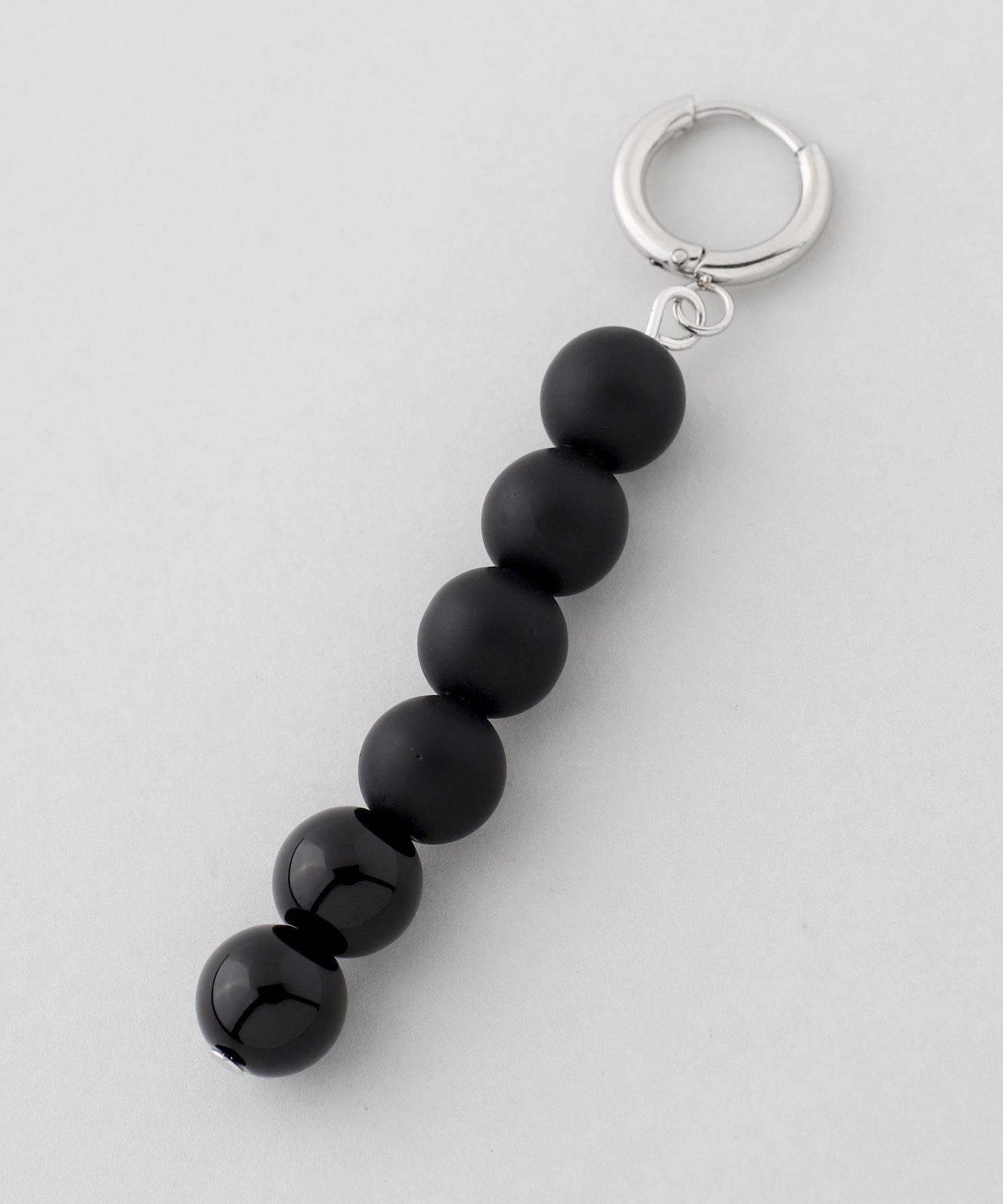 極美品 k14 ジュエリーツツミ フープピアス オニキス コンビネーション mimi33】オニキスフープピアス[Ownideal]｜アネモネ・シエナロゼ