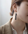 オニキスフープピアス[Ownideal]