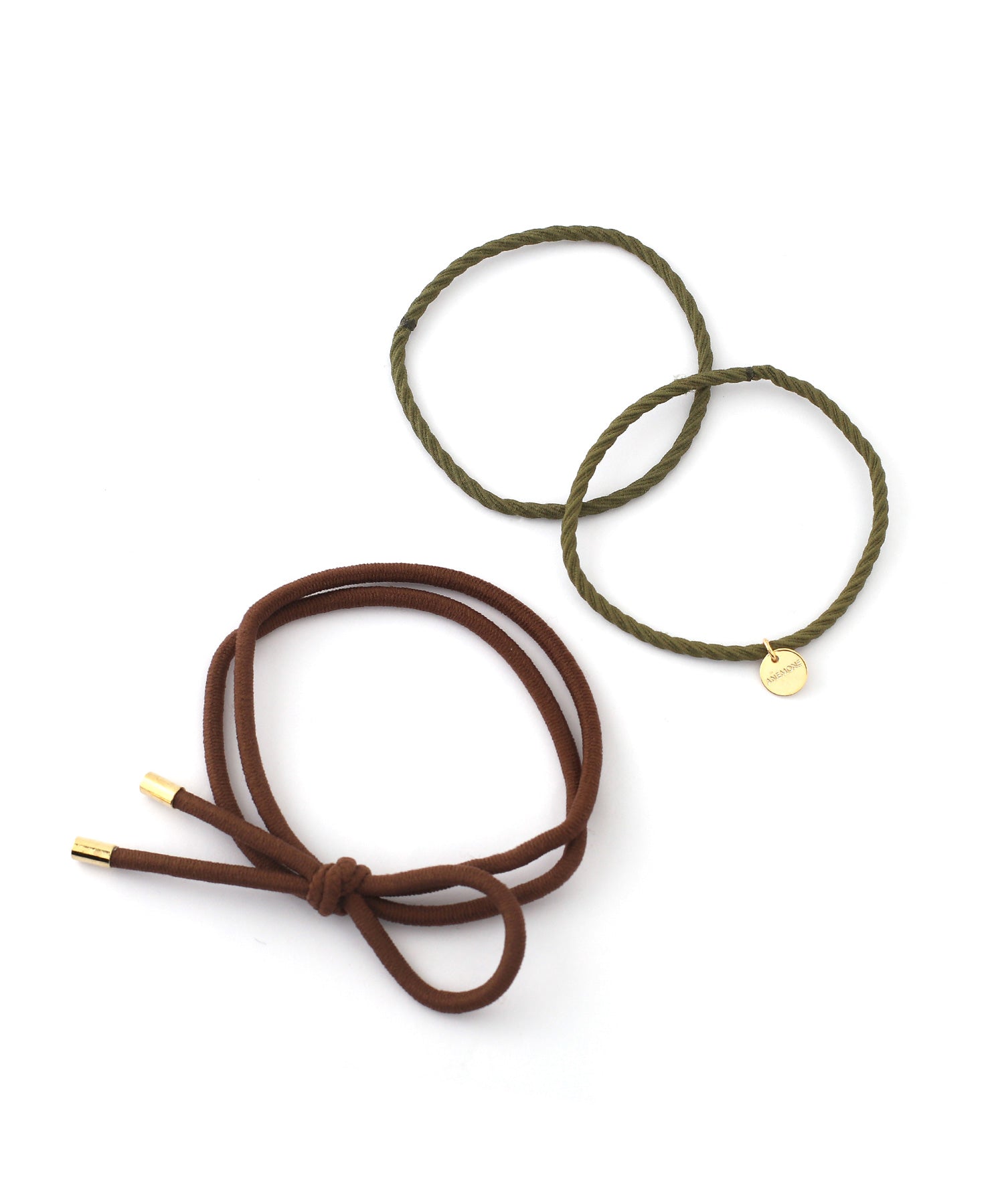 ヘアゴム No.276 ANEMONE】リボン×ツイストのデザインヘアゴム[2本セット]｜SANPO