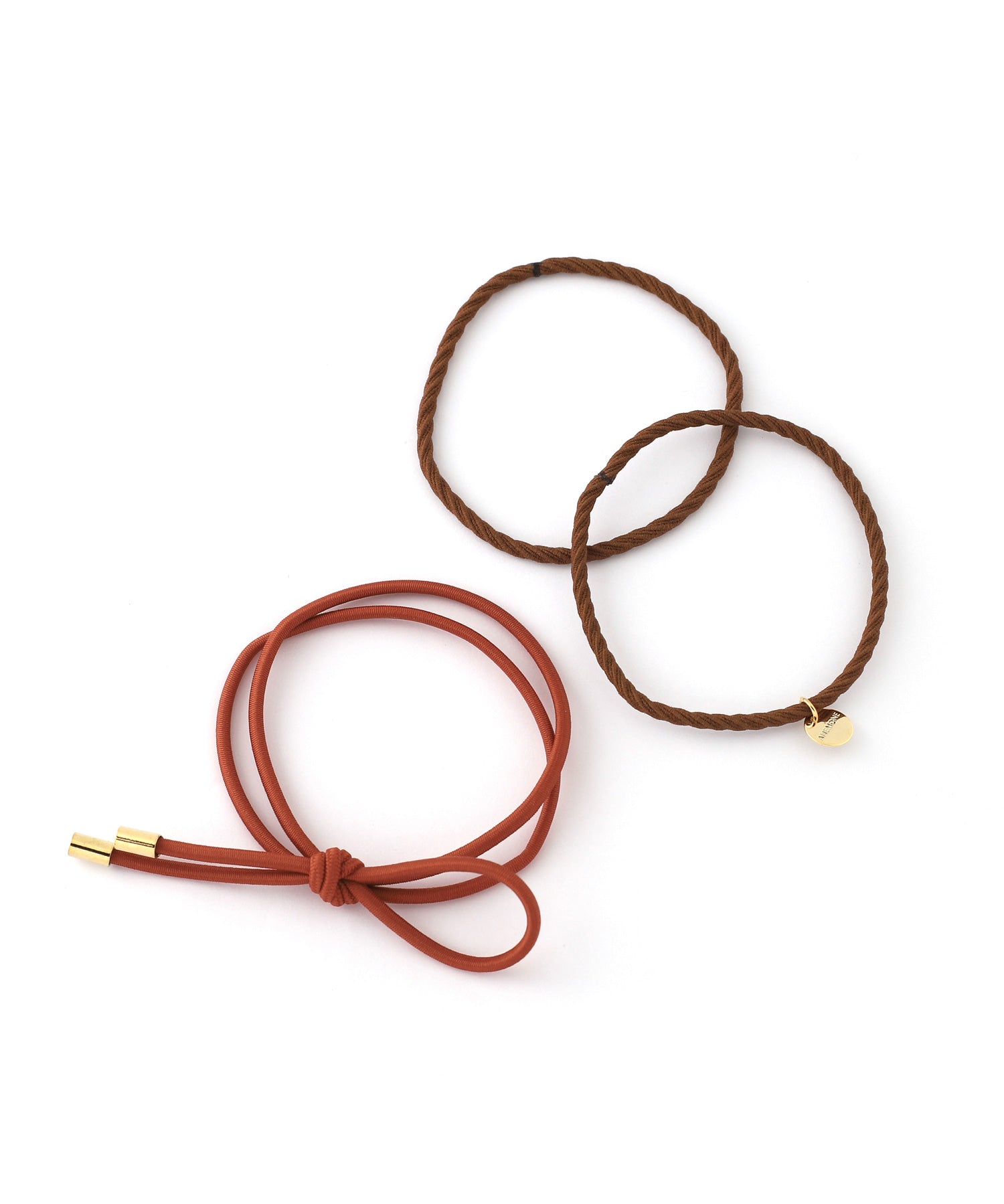 ANEMONE】リボン×ツイストのデザインヘアゴム[2本セット]｜SANPO