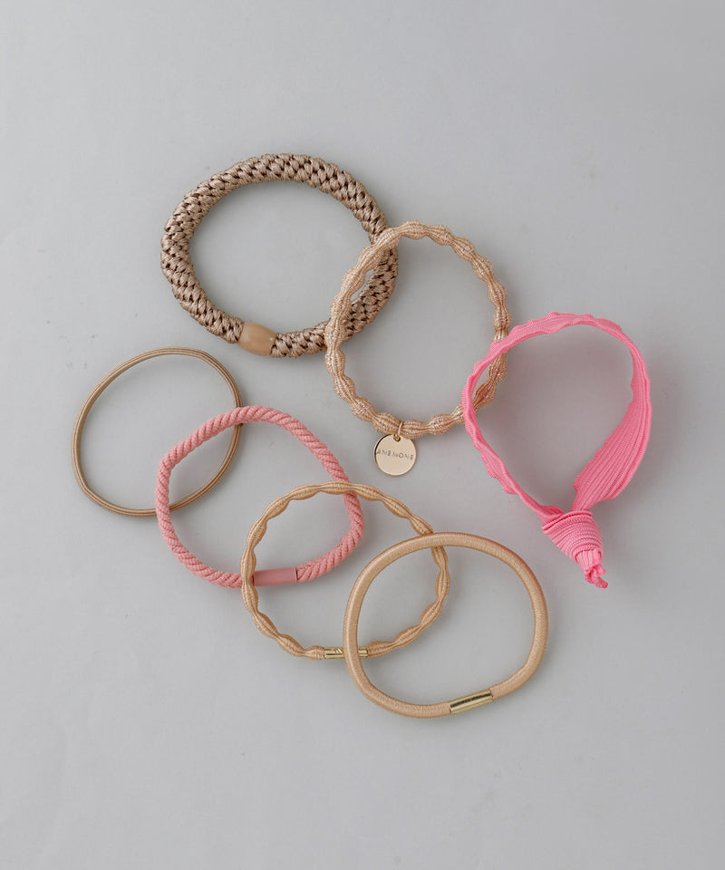 Multi-design hair ties (7-piece set)