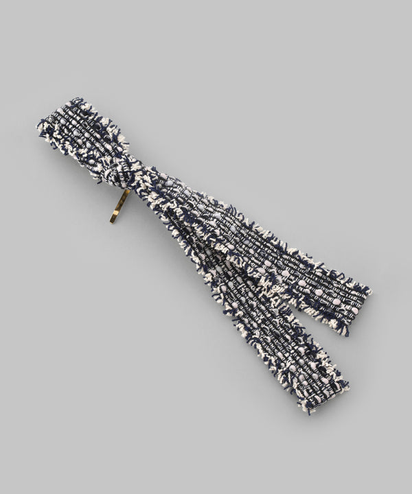 Tweed Ribbon Pony Hook