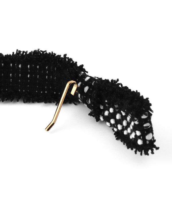 Tweed Ribbon Pony Hook