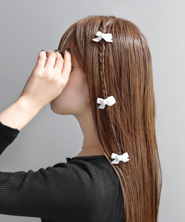 Velour Ribbon Mini Clips (Set of 3)