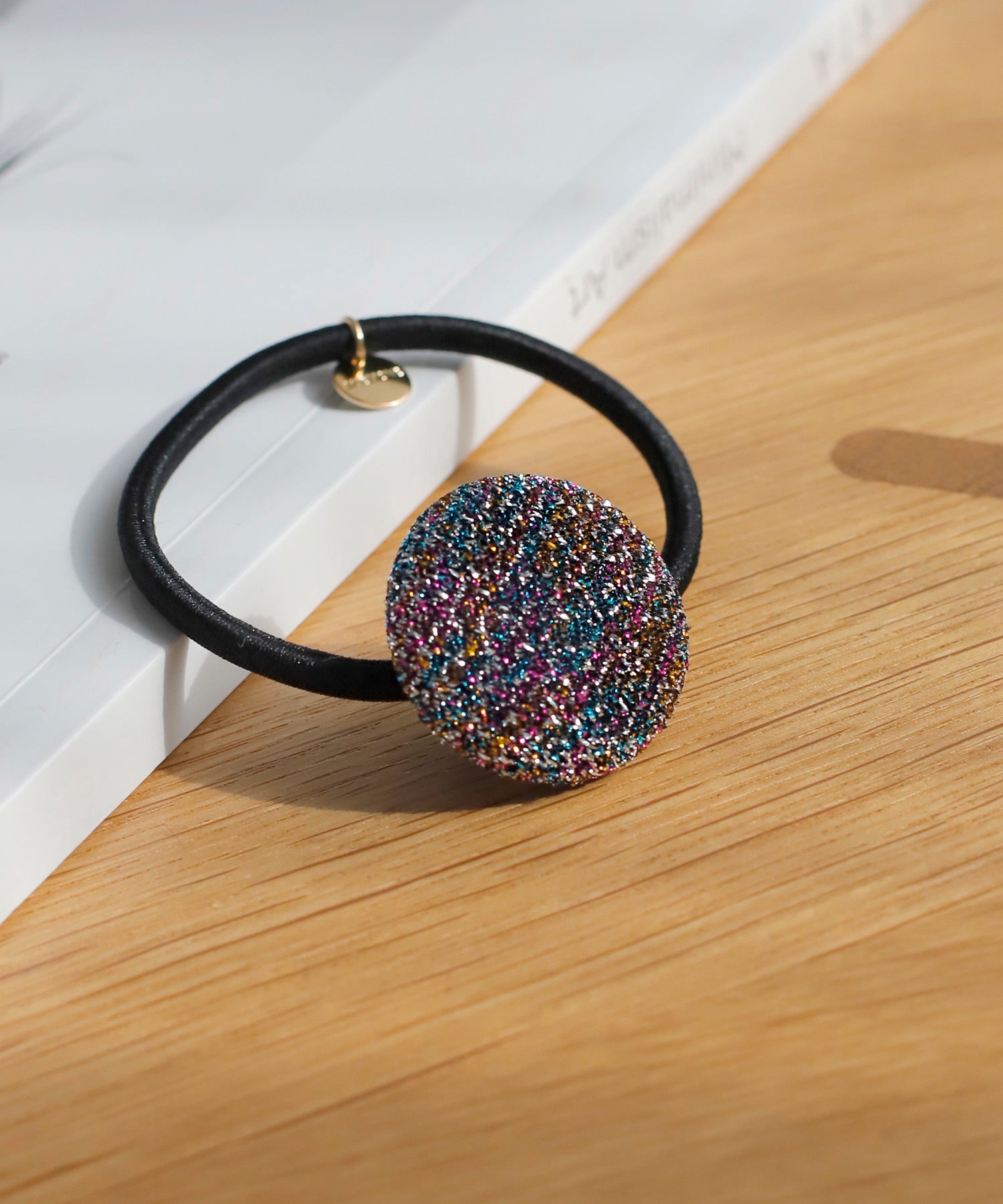 ANEMONE】ラメボタンヘアゴム｜アネモネ・シエナロゼ・ミミサンジュウ