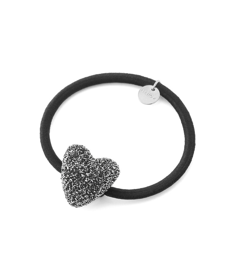 ラメハートヘアゴム