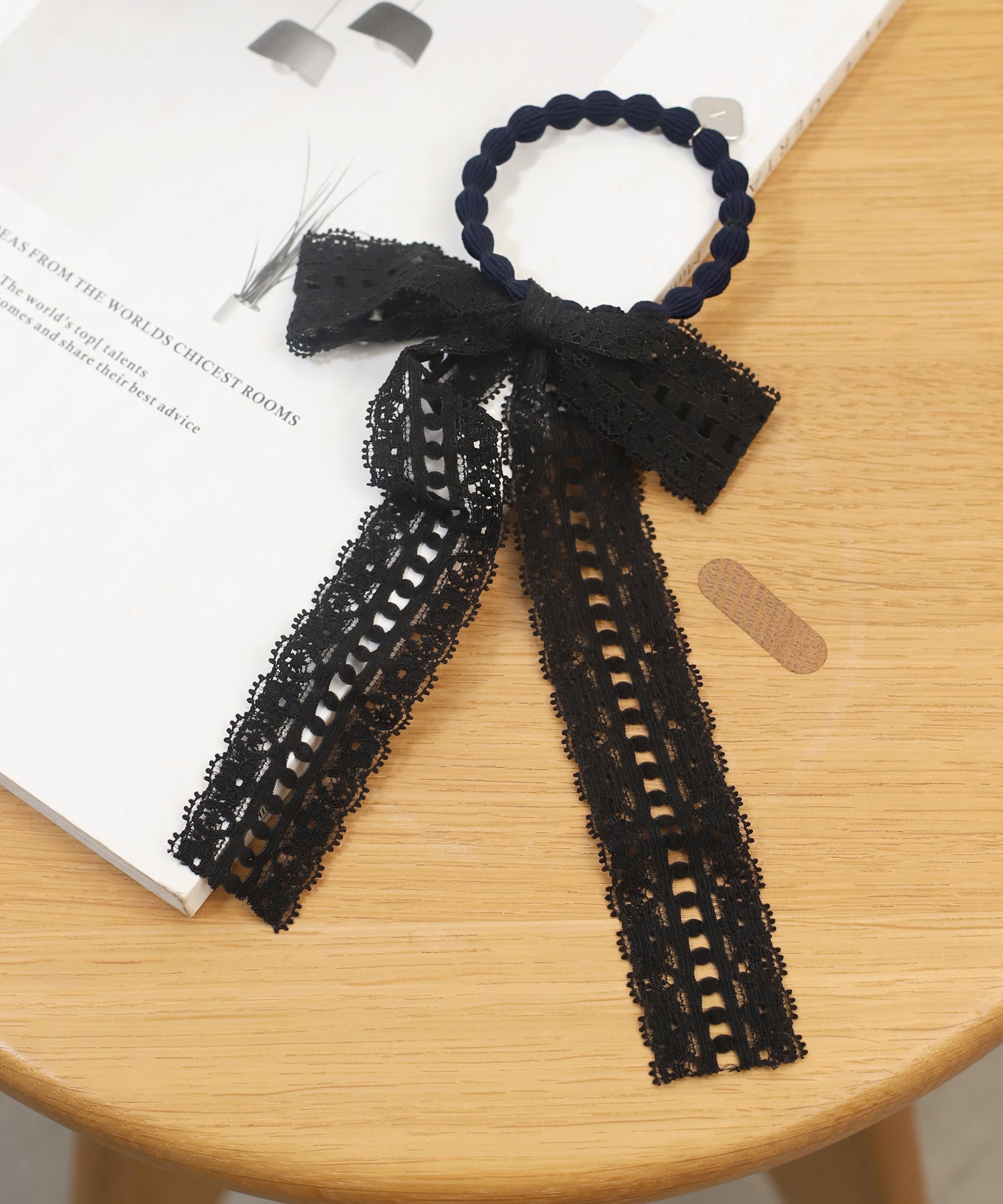 ANEMONE】レースリボンヘアゴム｜アネモネ・シエナロゼ・ミミサン