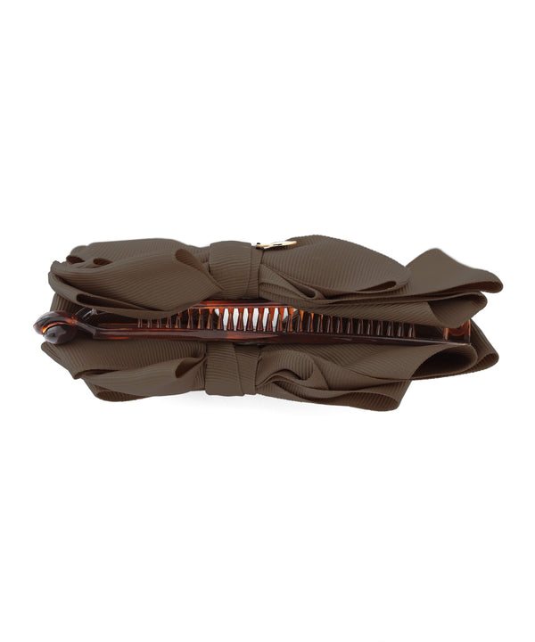 ボリュームグログランリボンバナナクリップ