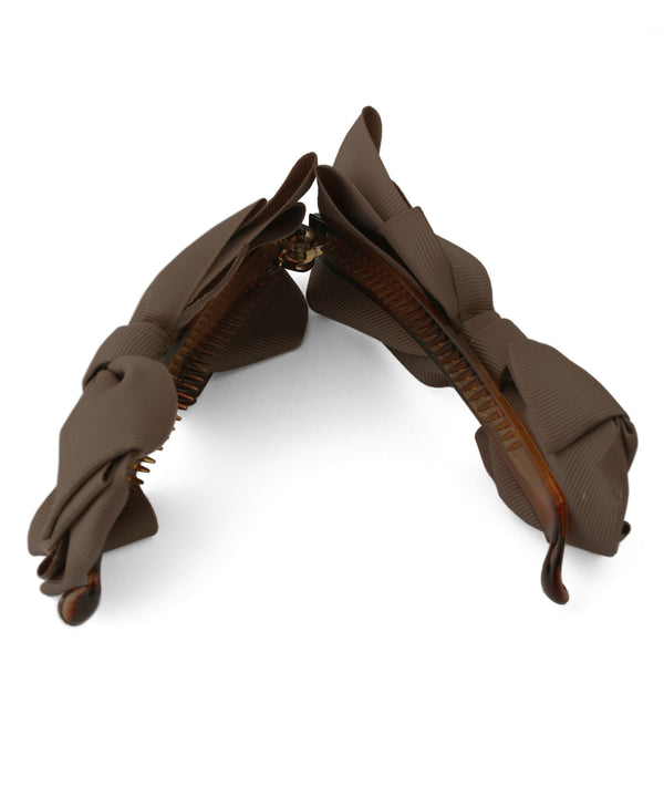 ボリュームグログランリボンバナナクリップ