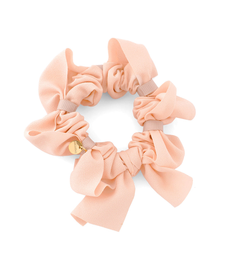 ボリュームリボンシュシュ