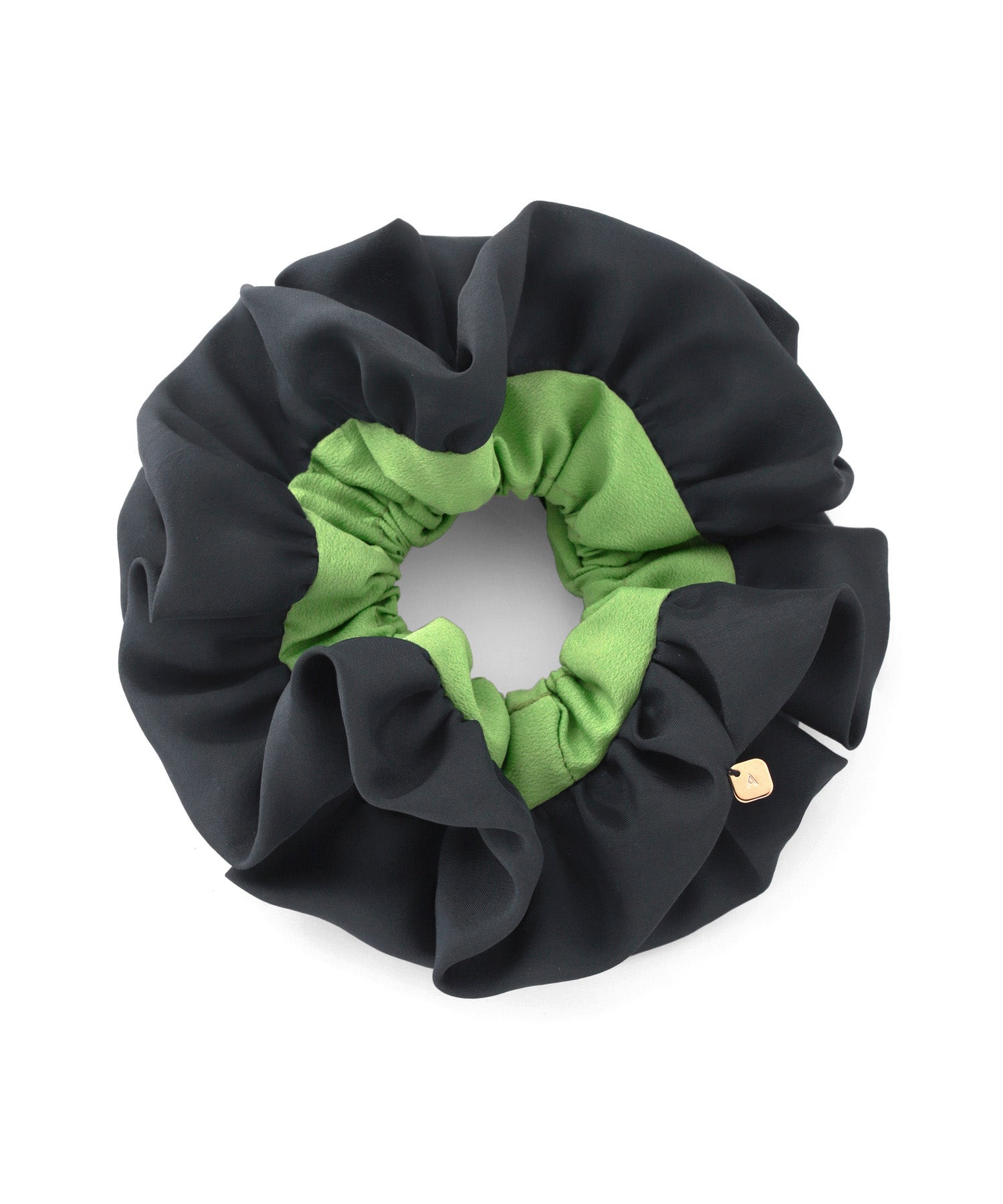 ANEMONE】【ノベルティー対象】バイカラーボリュームフリルシュシュ