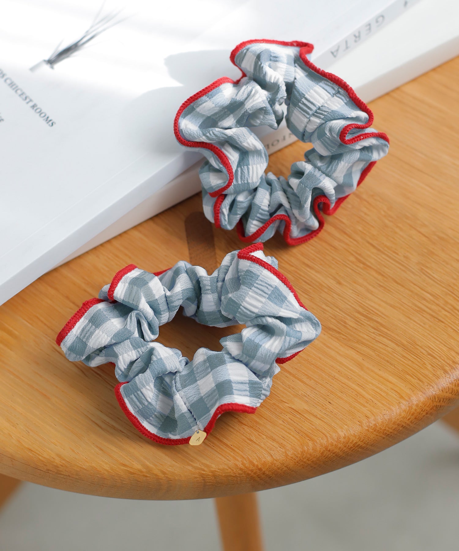 ANEMONE】【ノベルティー対象】ギンガムチェックパイピング