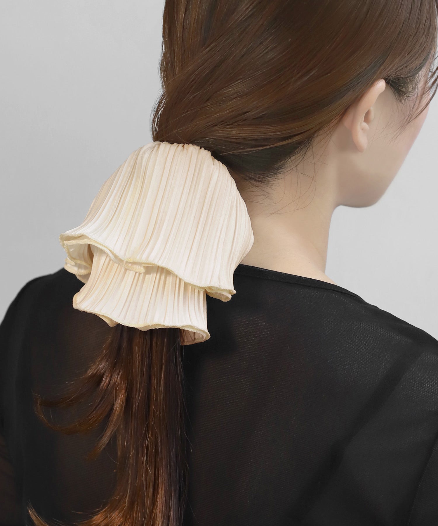 ANEMONE】プリーツフレアシュシュ｜アネモネ・シエナロゼ・ミミサン