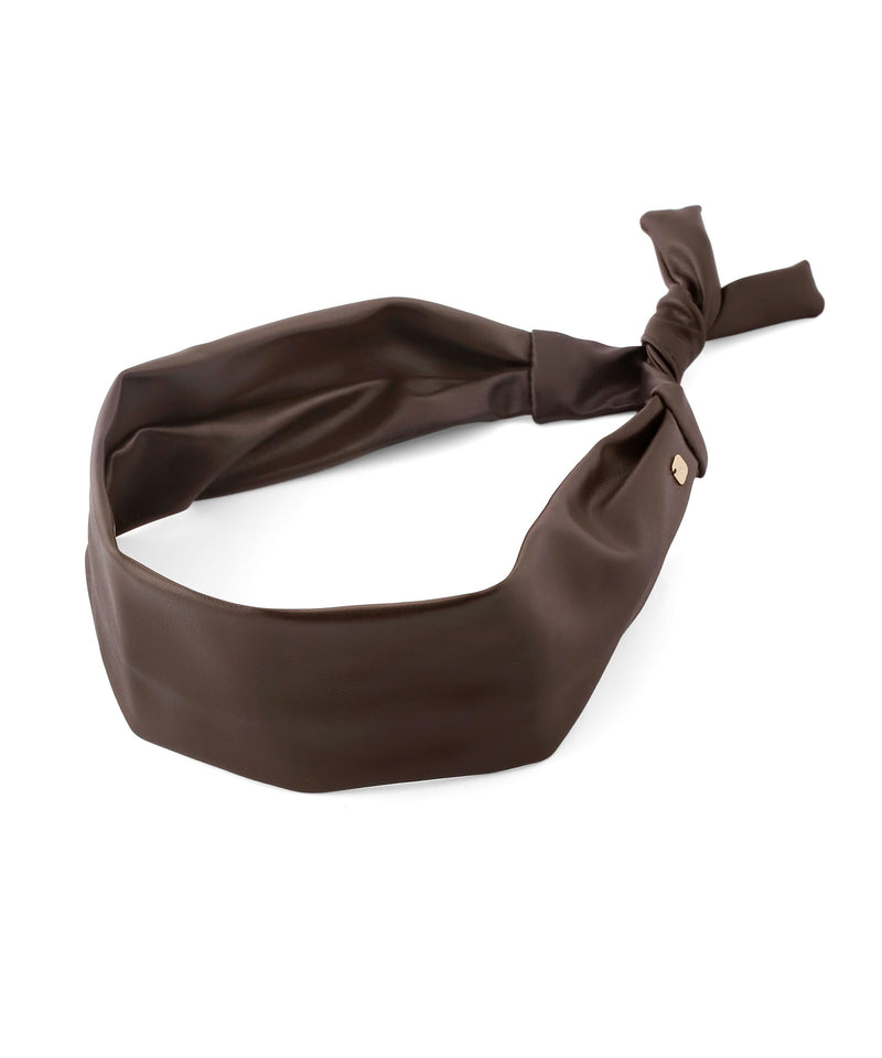 レザー調ターバン