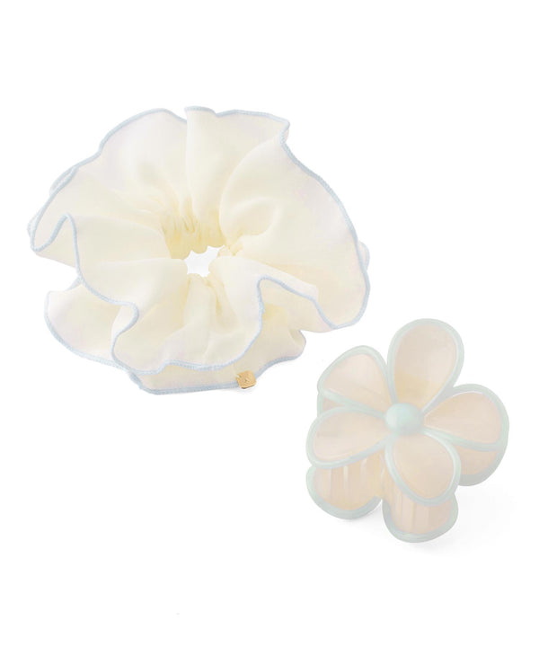 フラワーシュシュクリップ