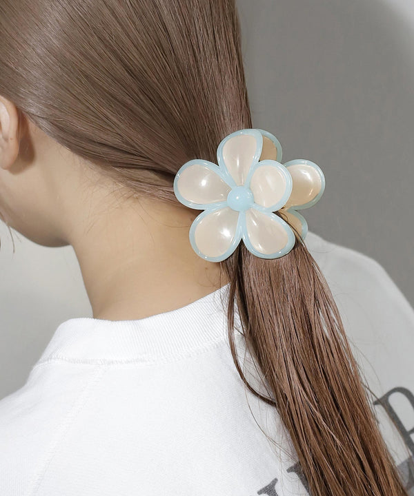 フラワーシュシュクリップ