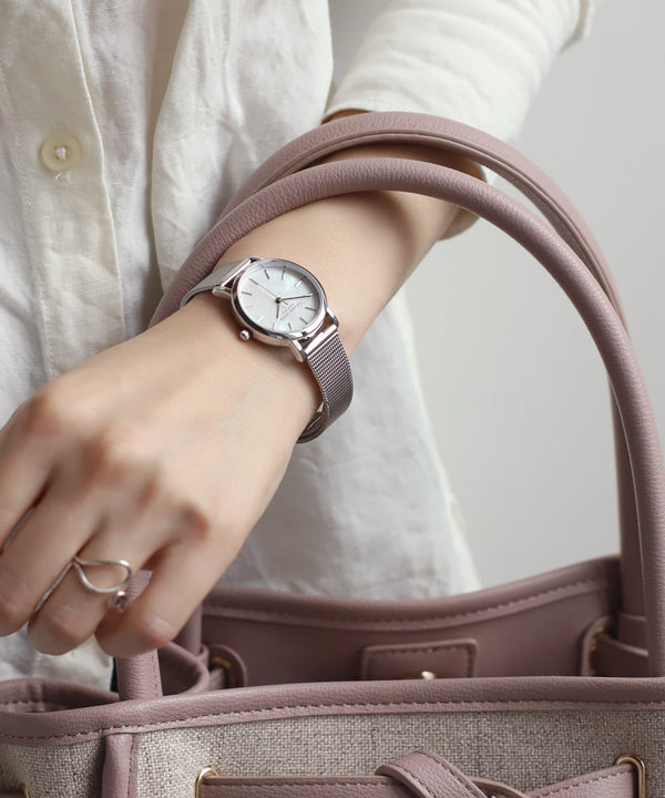 【GRAND JOUR】シェルラウンドフェイスウォッチ