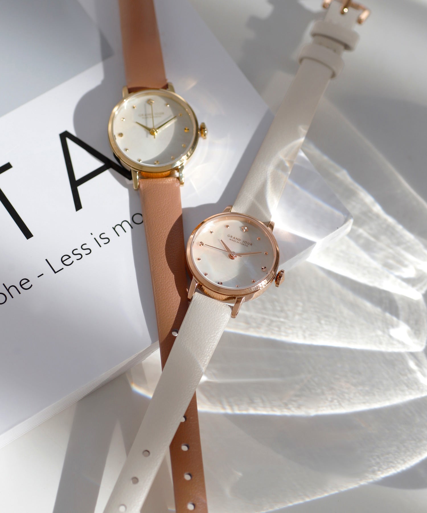 ボディ・フェイスケア anemone ANEMONE】【GRAND JOUR】シェルラウンドフェイスウォッチ｜SANPO