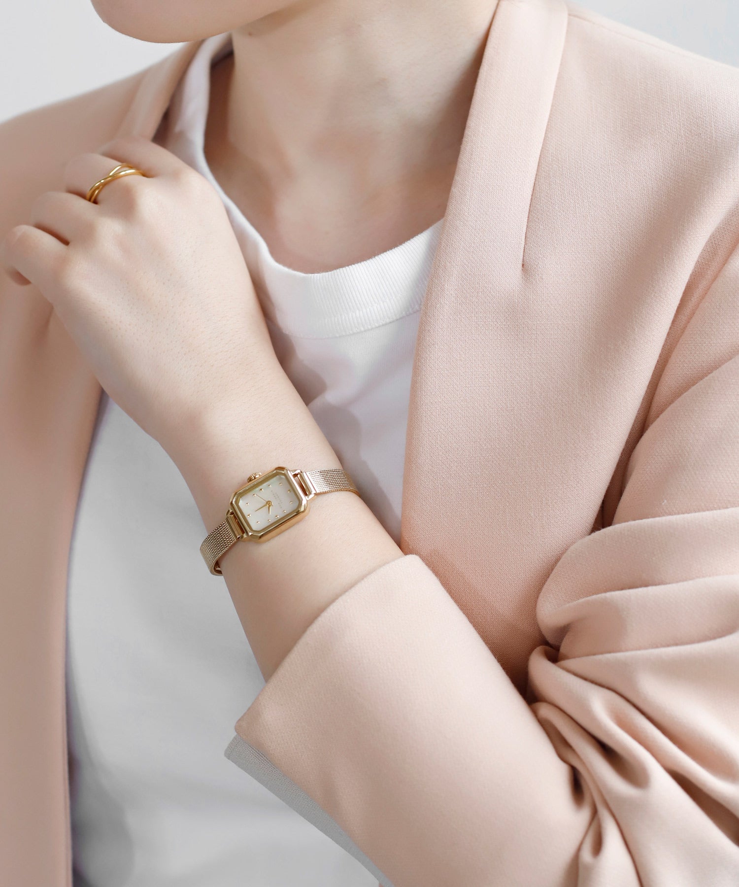 ANEMONE】スクエアフェイス2WAYウォッチ｜アネモネ・シエナロゼ