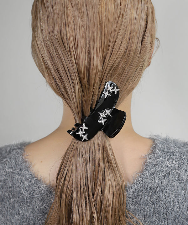 Jewel star bun clip