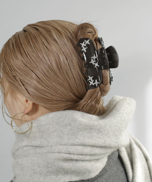 Jewel star bun clip