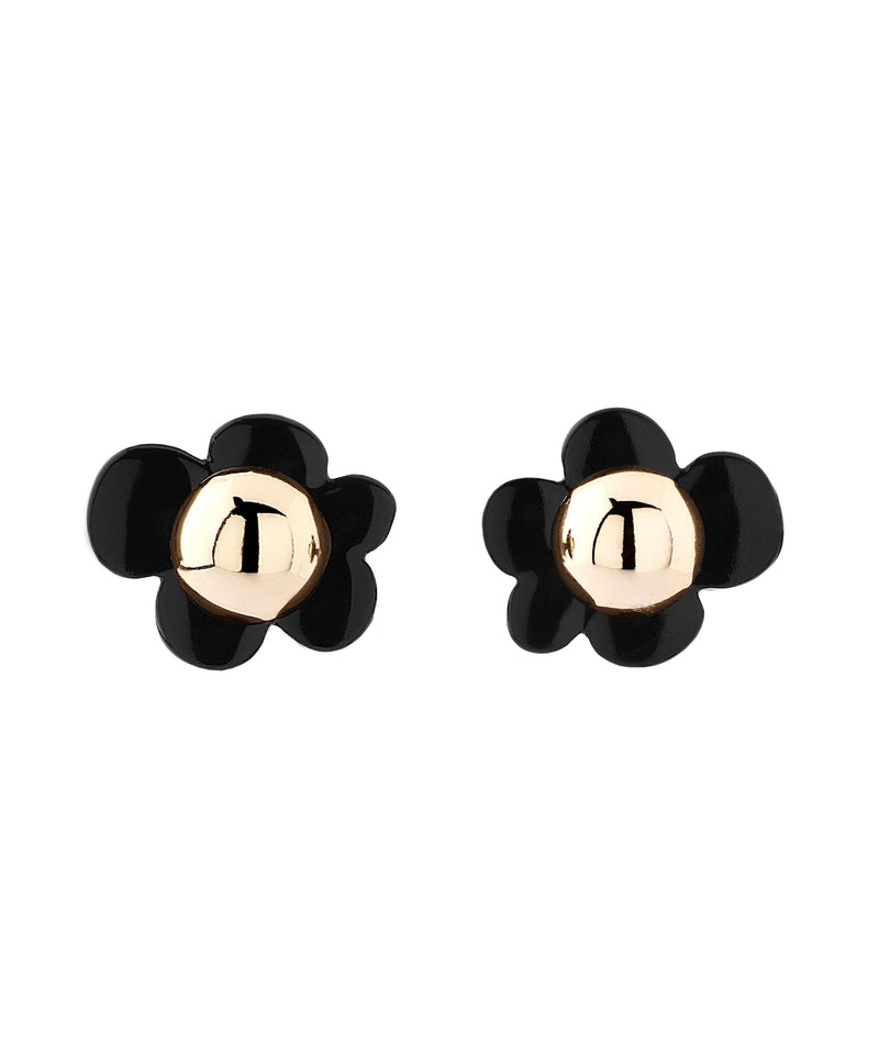 メタル×クリアフラワーピアス