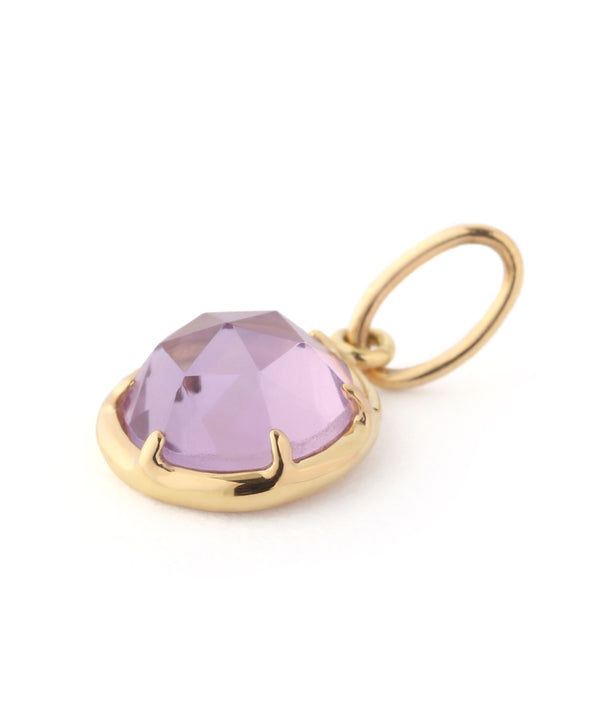 Birthday Stone Neck Charm [February - Amethyst]