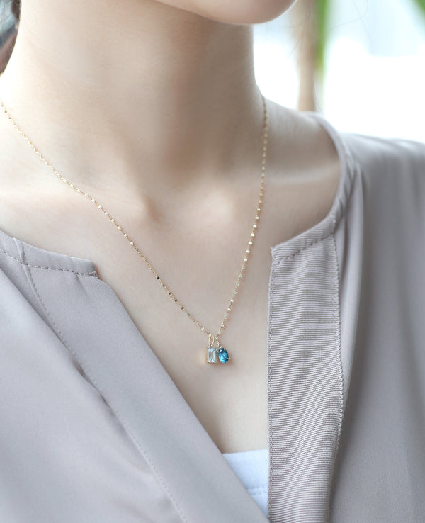 バースデーストーン・ネックチャーム[3月・アクアマリン]