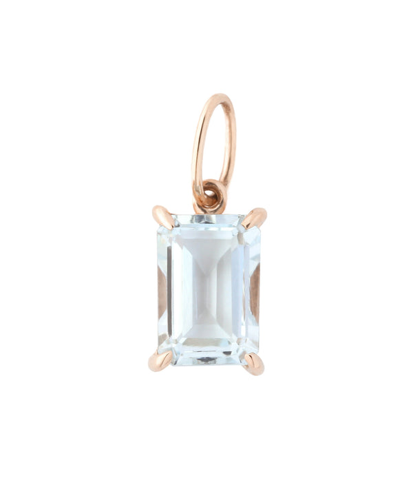 Birthday Stone Neck Charm [March - Aquamarine]