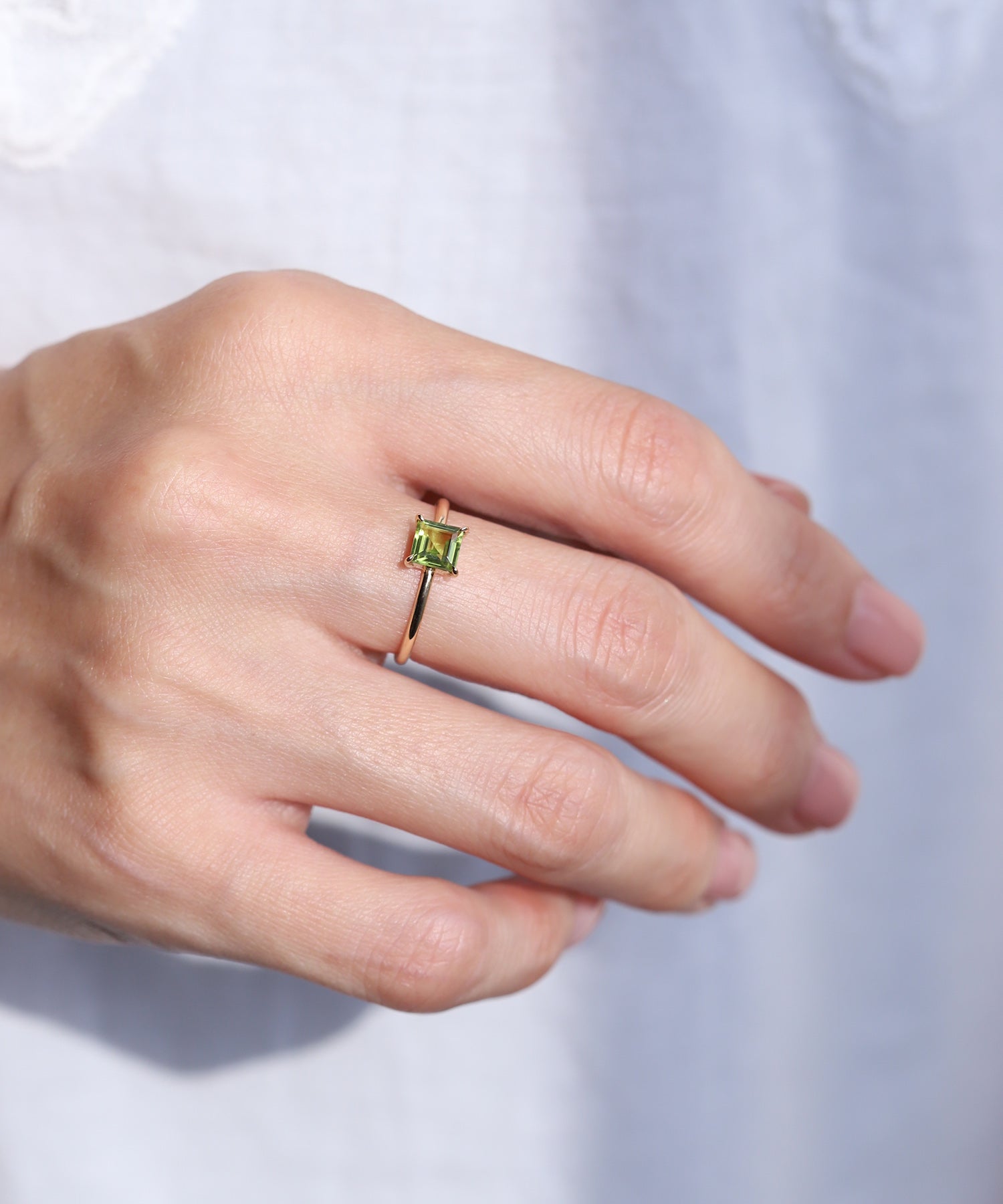 SIENA ROSE】バースデーストーン・リング[8月・ペリドット]｜SANPO