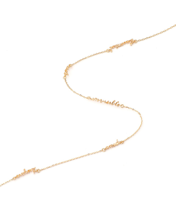 美品⭐︎SIENA 世界の美しい名言ネックレス　K10 YG 100cm 美品⭐︎SIENA 世界の美しい名言ネックレス K10 YG 100cm SIENA ROSE