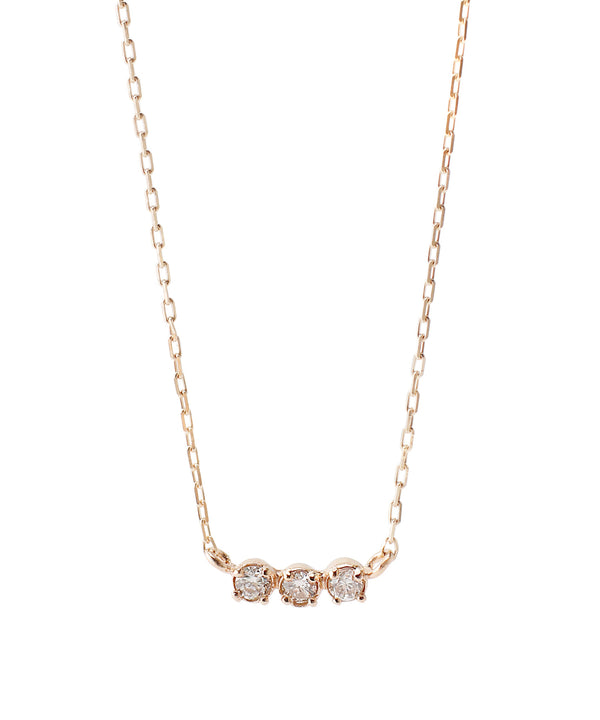 SIENA ROSE】三つ星ダイヤラインのネックレス｜SANPO ONLINE(サンポー