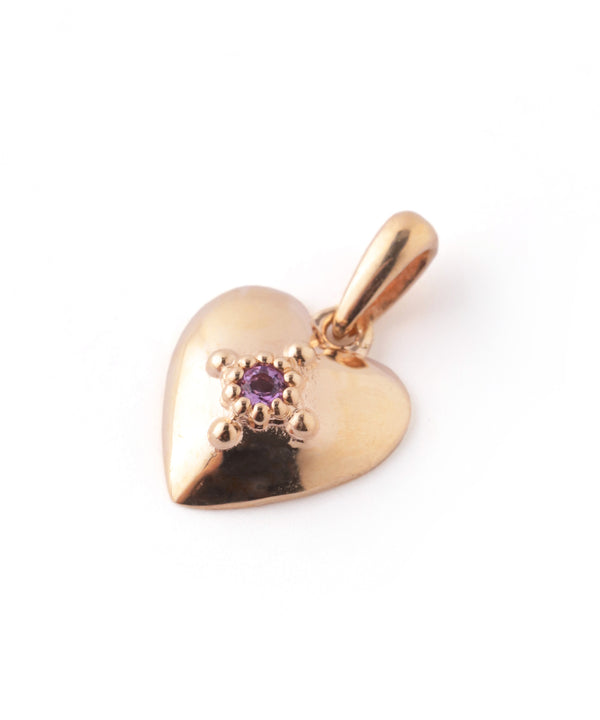 ハートチャーム[アメジスト]