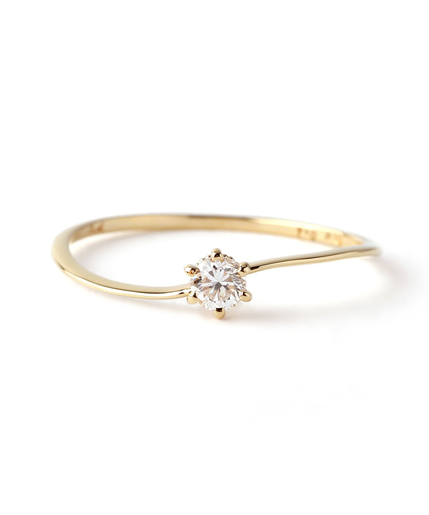 Siena Rose シエナロゼ　ロゼチナ　10粒ダイヤラインリング　7号 Siena Rose シエナロゼ ロゼチナ 10粒ダイヤラインリング 7号