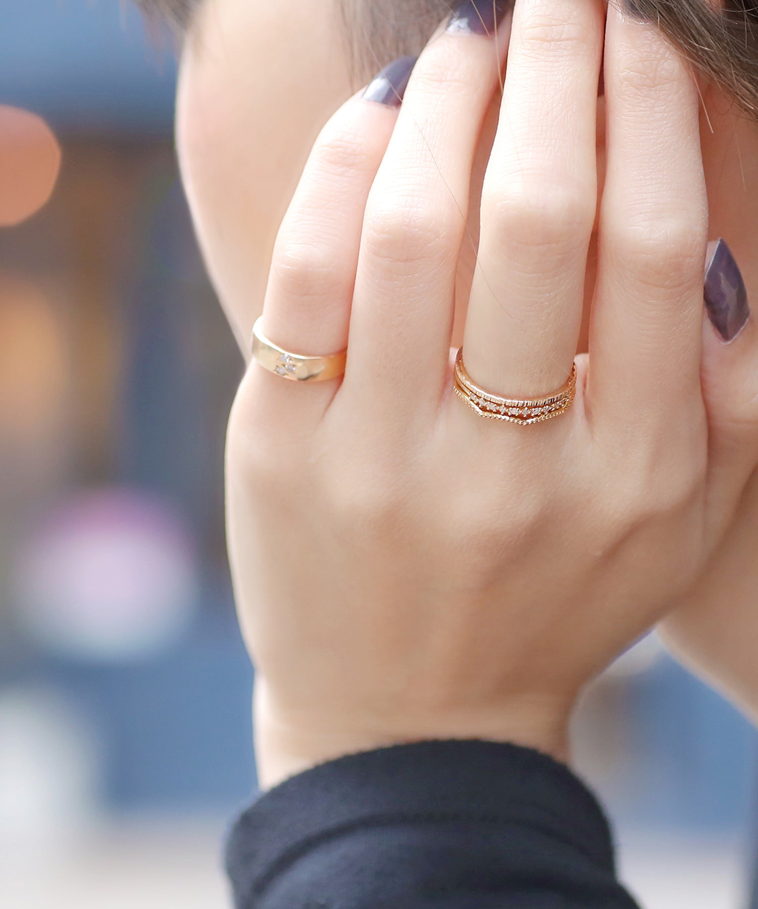 【専用】シエナロゼ　10kリング　7号 シエナロゼ（SIENA ROSE）リング 光の橋 7号 - メルカリ