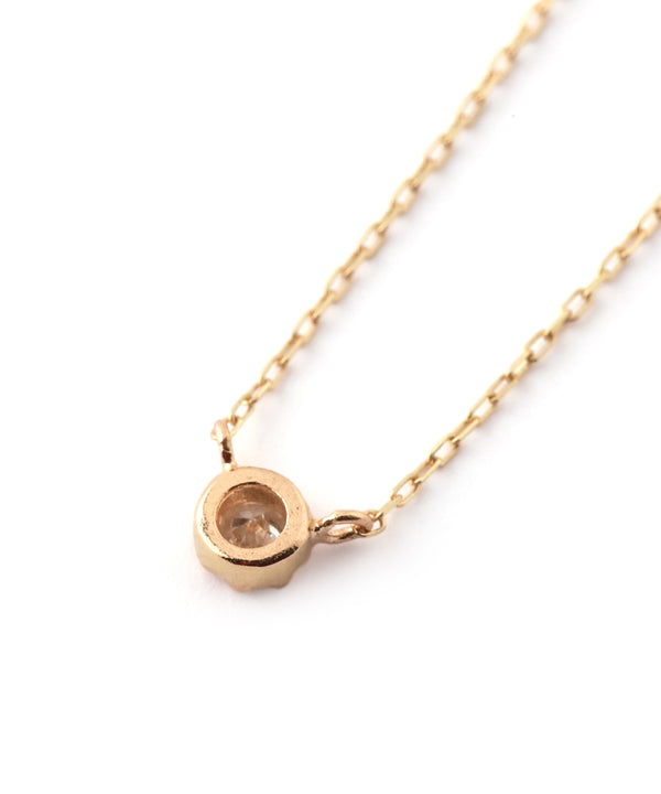 ダイヤモンドネックレス[ベゼル・0.04ct]