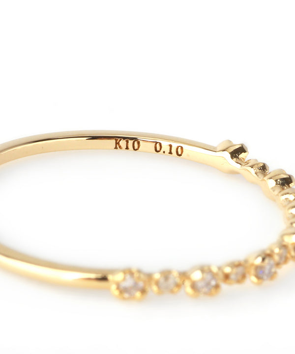 ハーフエタニティリング[0.1ct]