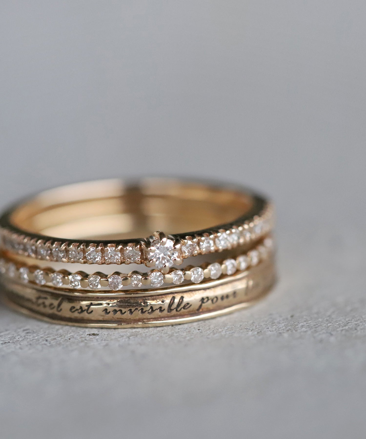 シエナロゼ　SIENA ゴールドリング K10 8号　星の王子様 SIENA ROSE】【オンライン限定】世界の美しい名言リング｜SANPO