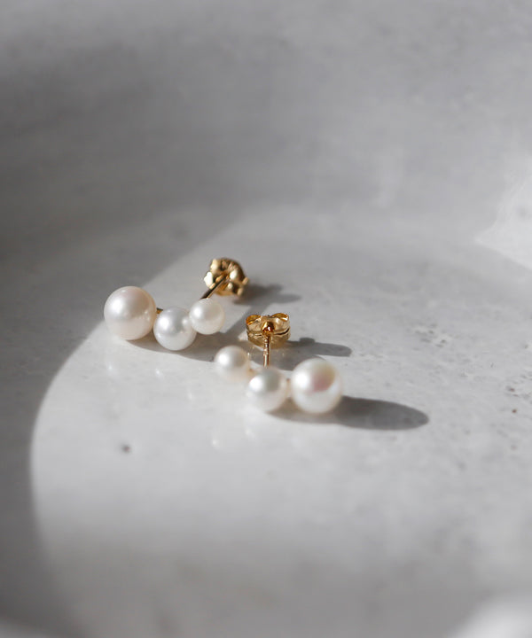 スリーパールの10金ピアス