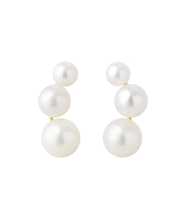 シエナロゼ 10Kパールピアス SIENA ROSE】スリーパールの10金ピアス｜SANPO ONLINE(サンポーオンライン)