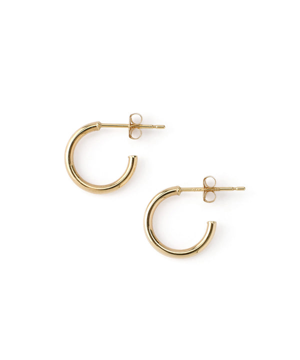 SIENA ROSE 【廃盤】Feuillage・ラウンドピアス　両耳　K10 SIENA ROSE】パイプハーフフープピアス[S]｜SANPO ONLINE(サンポー