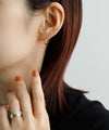 Drop Line Hoop Earrings