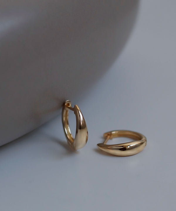 Drop Line Hoop Earrings