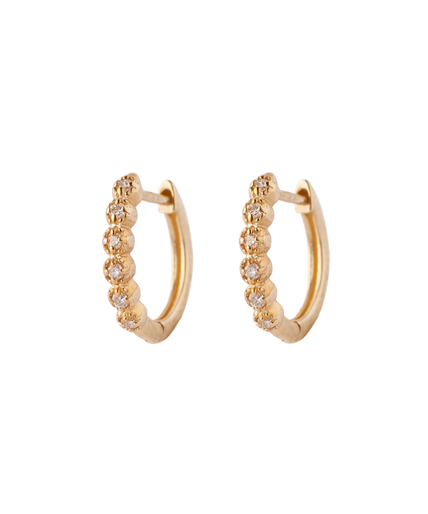 SIENA ROSE】6粒ダイヤミルフープピアス｜SANPO ONLINE(サンポー