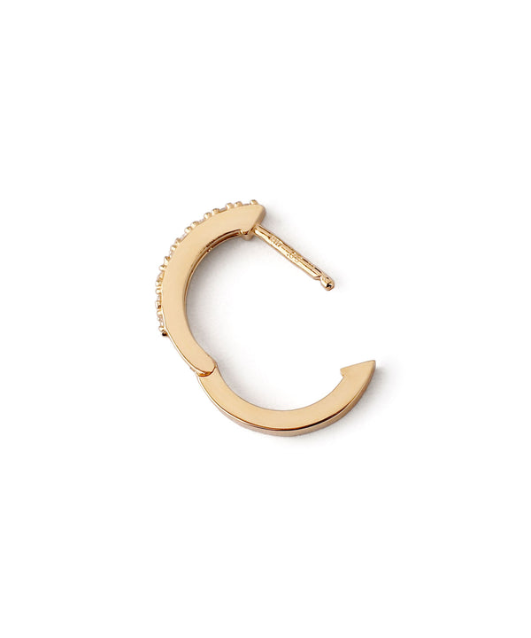 ダイヤラインフープピアス