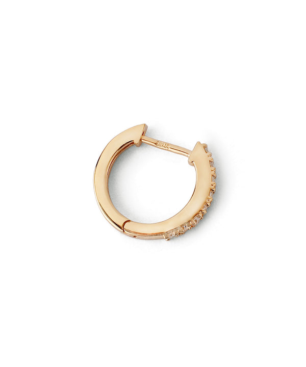 ダイヤラインフープピアス